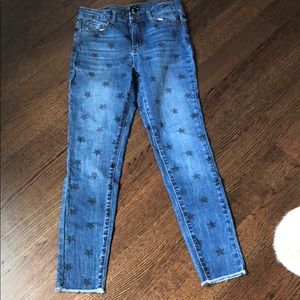 Aqua jeans with stars